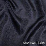 Подкладочная жаккард (о) темно-синяя - итальянские ткани Тессутидея арт. 08-1118