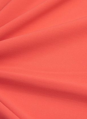 Плательная стрейч двухслойная (о) оранжевая - в интернет-магазине тканей Тессутидея арт. 17-0956