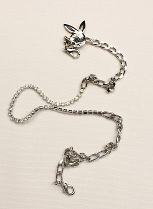 Цепочка металл серебро со стразами и подвеской - в интернет-магазине тканей Тессутидея арт. F-6587