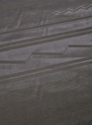 Подкладочная жаккардовая (н) черный геометрический орнамент на черном KENZO - в интернет-магазине тканей Тессутидея арт. 08-0685