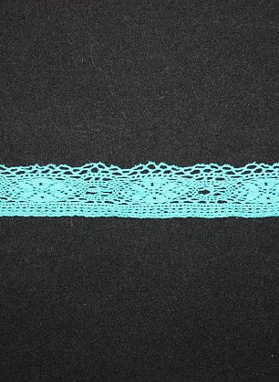 Тесьма макраме бирюзовая ш-3см - в интернет-магазине тканей Тессутидея арт. 01-1702