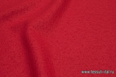 Пальтовая лоден (о) темно-красная - итальянские ткани Тессутидея арт. 09-1872