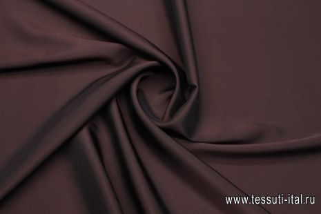 Подкладочная стрейч (о) коричнево-бордовая - итальянские ткани Тессутидея арт. 07-1478