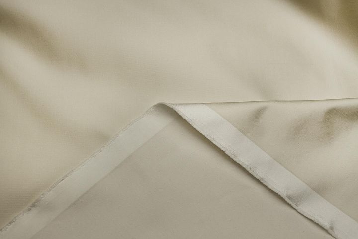 Шелк +хлопок дюшес (о) молочный - итальянские ткани Тессутидея арт. 10-4455