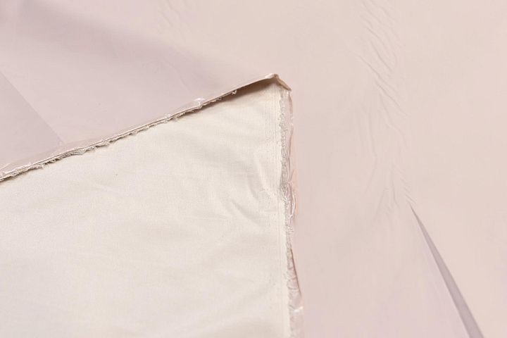 Плащевая с водоотталкивающим покрытием (о) светло-бежево-розовая в стиле Burberry - итальянские ткани Тессутидея арт. 11-0393
