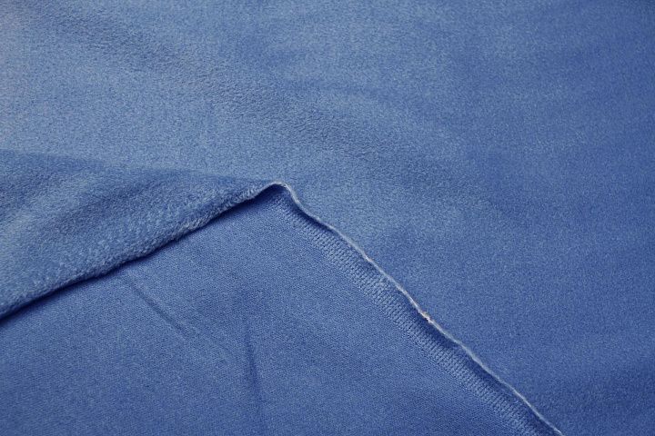 Пальтовая велюр 610 г/м (о) голубая - итальянские ткани Тессутидея арт. 09-2113