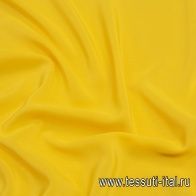 Крепдешин (о) ярко-желтый - итальянские ткани Тессутидея арт. 10-2213
