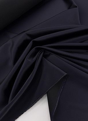 Плательная вискоза+ацетат продублированная (о) темно-синяя - в интернет-магазине тканей Тессутидея арт. 03-7447