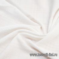 Плательная стрейч (о) белая клетка - итальянские ткани Тессутидея арт. 03-6311