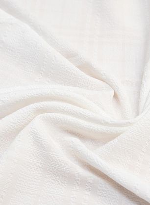 Плательная стрейч (о) белая клетка - в интернет-магазине тканей Тессутидея арт. 03-6311