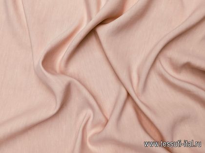 Лен стрейч (о) розово-бежевый - итальянские ткани Тессутидея арт. 16-0837