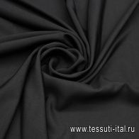 Шелк кади (о) черный - итальянские ткани Тессутидея арт. 10-3519