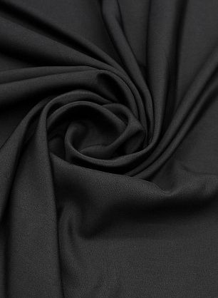 Шелк кади (о) черный - в интернет-магазине тканей Тессутидея арт. 10-3519