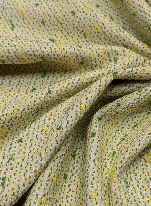Шанель (н) желто-зеленые вкрапления на айвори - в интернет-магазине тканей Тессутидея арт. 01-5323