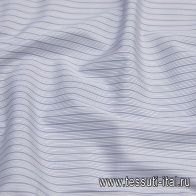 Сорочечная (н) сине-белая полоска  - итальянские ткани Тессутидея арт. 01-6084