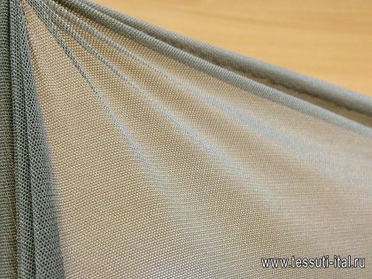 Плательная сетка (о) серая - итальянские ткани Тессутидея арт. 03-5201