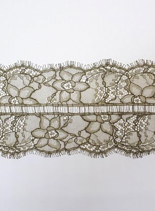 Кружево (о) хаки ш-10,5см Solstiss - в интернет-магазине тканей Тессутидея арт. 03-5570