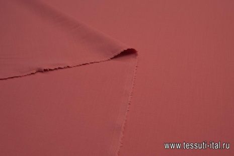 Плательная дабл стрейч (о) розово-терракотовая - итальянские ткани Тессутидея арт. 17-0936