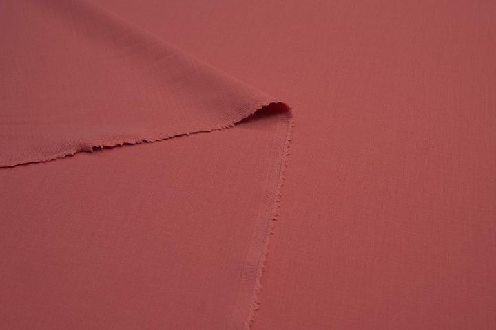 Плательная дабл стрейч (о) розово-терракотовая - итальянские ткани Тессутидея арт. 17-0936