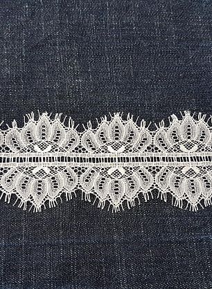 Кружево (о) светло-серо-розовое ш-6см  - в интернет-магазине тканей Тессутидея арт. 03-5194