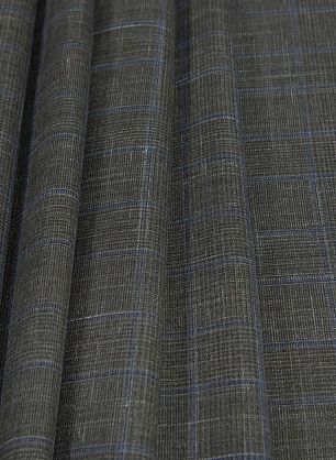 Костюмная (н) зелено-голубая клетка Loro Piana - в интернет-магазине тканей Тессутидея арт. 05-3958