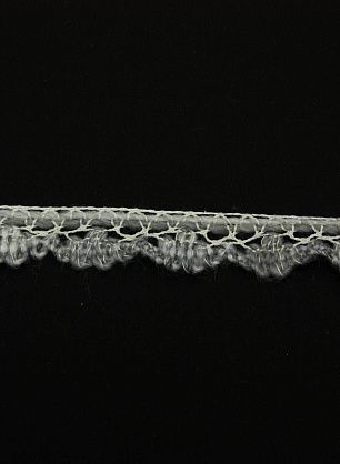 Тесьма вязанная (н) бежево-голубая, серо-белая ш-2,5см - в интернет-магазине тканей Тессутидея арт. 03-3542