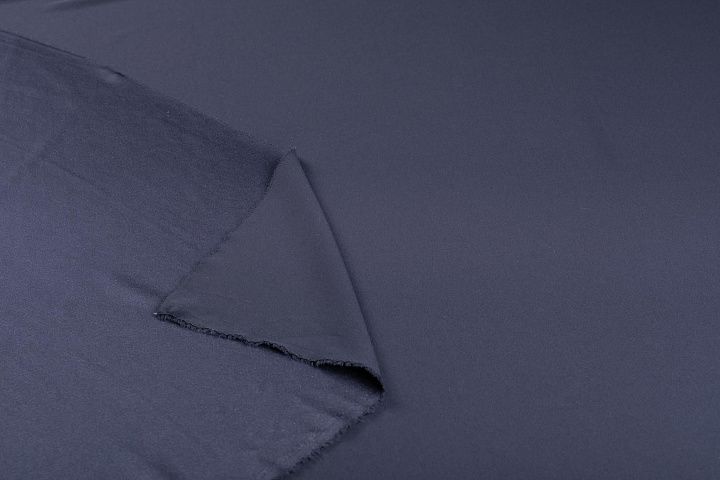 Плательная стрейч (о) темно-синяя - итальянские ткани Тессутидея арт. 03-6746