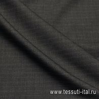 Костюмная шерсть (н) серая полоска - итальянские ткани Тессутидея арт. 05-5012