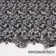 Кружевное полотно (о) черное в стиле Scervino - итальянские ткани Тессутидея арт. 03-6711
