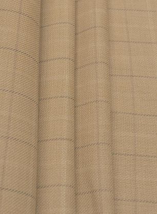 Костюмная (н) бежево-серая клетка - в интернет-магазине тканей Тессутидея арт. 05-4326