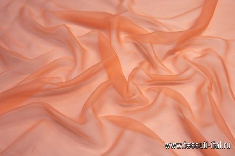 Шифон (о) оранжевый - итальянские ткани Тессутидея арт. 10-1172