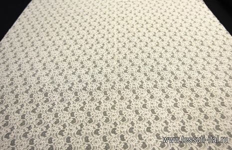 Кружевное полотно (о) топленое молоко - итальянские ткани Тессутидея арт. 01-5804