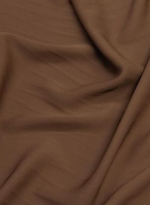 Крепдешин дабл (о) коричневый - в интернет-магазине тканей Тессутидея арт. 10-2371