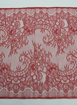 Кружево (о) красное ш-36см Solstiss - в интернет-магазине тканей Тессутидея арт. 03-3802
