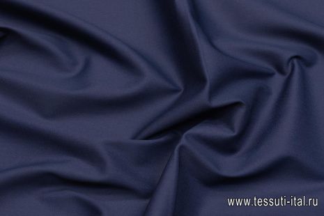 Хлопок костюмный (о) темно-синий - итальянские ткани Тессутидея арт. 01-6943