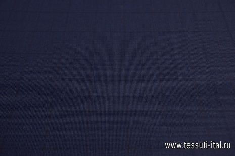 Костюмная (н) сине-черная гусиная лапка/клетка - итальянские ткани Тессутидея арт. 05-3815