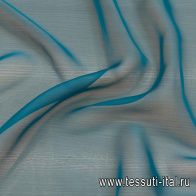 Шифон (о) темно-бирюзовый - итальянские ткани Тессутидея арт. 10-2834