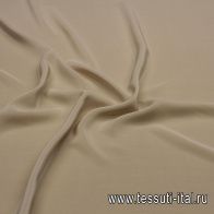 Крепдешин (о) светло-серо-бежевый - итальянские ткани Тессутидея арт. 10-3311