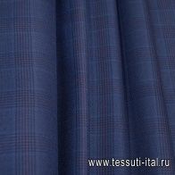 Костюмная (н) сине-красная клетка Kiton - итальянские ткани Тессутидея арт. 05-4071