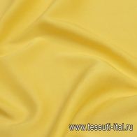 Шелк твил стрейч (о) ярко-желтый - итальянские ткани Тессутидея арт. 10-2283