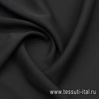 Шелк кади (о) черный - итальянские ткани Тессутидея арт. 10-3814