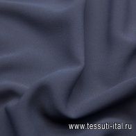 Крепжоржет (о) темно-серый - итальянские ткани Тессутидея арт. 02-7507