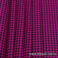Костюмная (н) розово-черная гусиная лапка - итальянские ткани Тессутидея арт. 05-4360