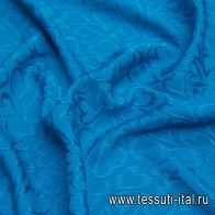 Шелк матлассе (о) ярко-синий в стиле Moschino - итальянские ткани Тессутидея арт. 10-1775