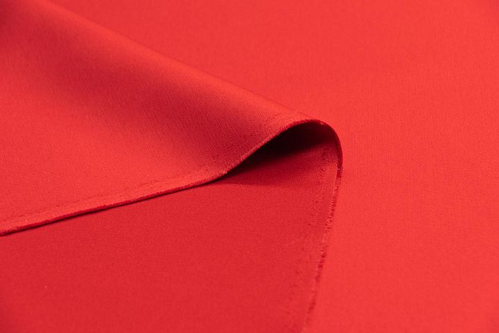 Плательная стрейч (о) красная - итальянские ткани Тессутидея арт. 04-1319