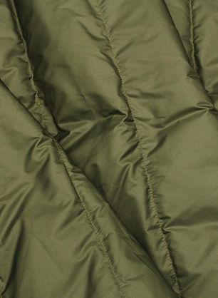 Деталь для пуховика с водоотталкивающим покрытием наполнитель пух 90*65см темное хаки - в интернет-магазине тканей Тессутидея арт. F-6505