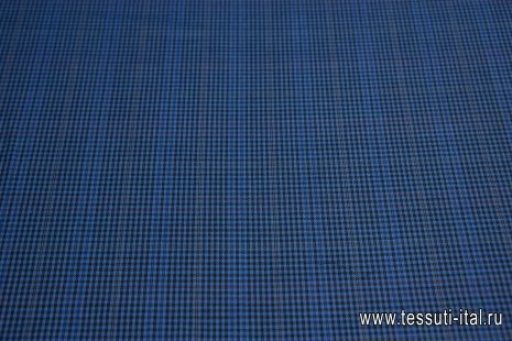 Костюмная (н) черно-сине-желтая клетка - итальянские ткани Тессутидея арт. 05-3683