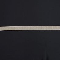 Репсовая лента с люрексом ш-2см бежевая, черная - итальянские ткани Тессутидея арт. F-6298