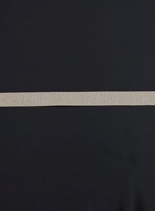 Репсовая лента с люрексом ш-2см бежевая, черная - в интернет-магазине тканей Тессутидея арт. F-6298