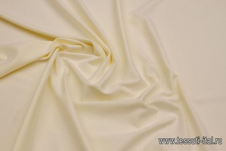 Трикотаж рибана (о) молочный - итальянские ткани Тессутидея арт. 12-1153